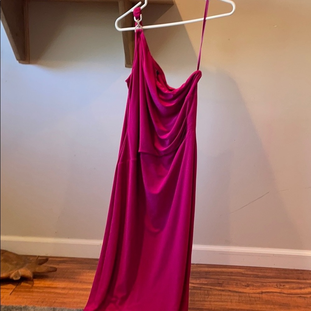 Maxi one shoulder gown